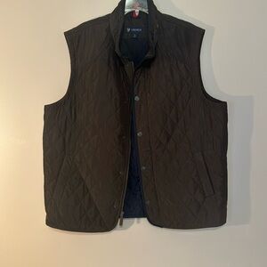Cremieux Quilted Men’s Extra Large Zip and Snap Front Vest Multiple Pockets NWOT